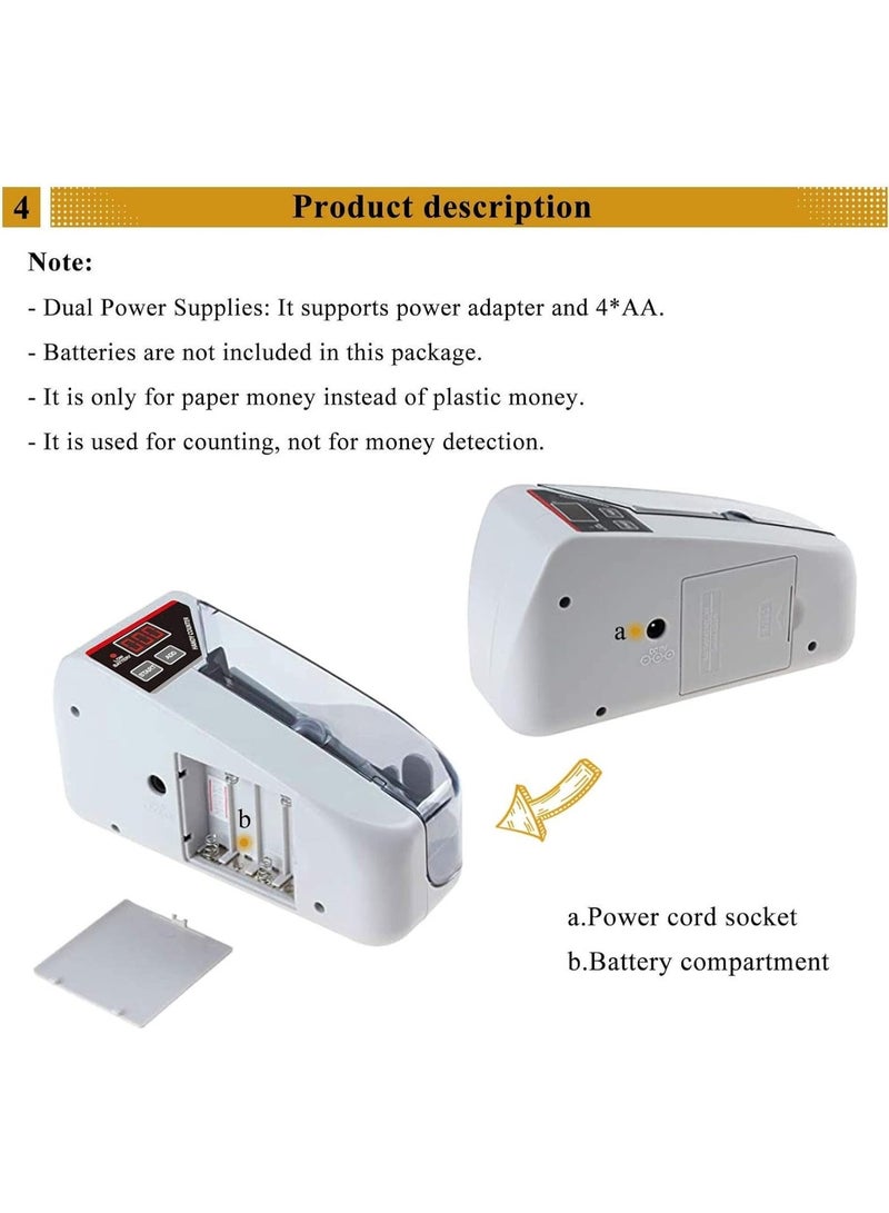 Fully automatic money counting machine, with aggregation and summation functions, UV and magnetic counterfeit banknote detection, value counting, and a large LED display. - Image 3